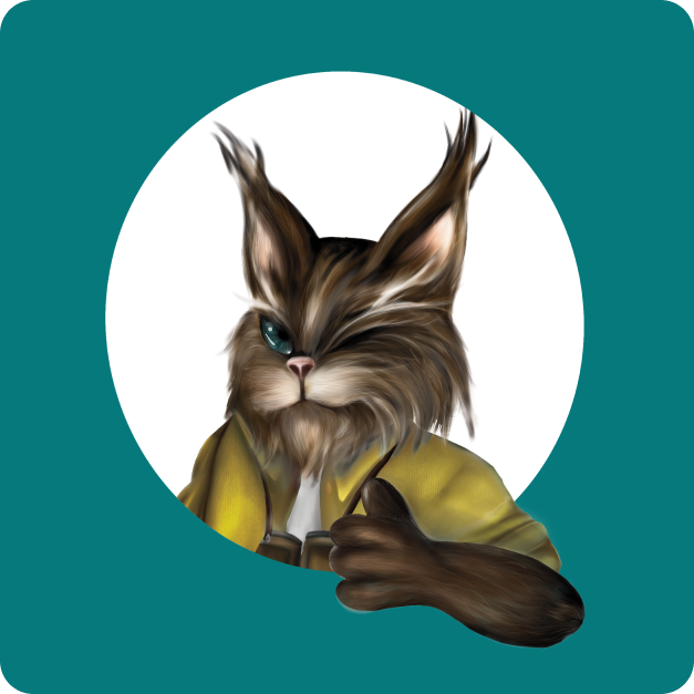 Mascotte de Octo, le lynx Image de couverture